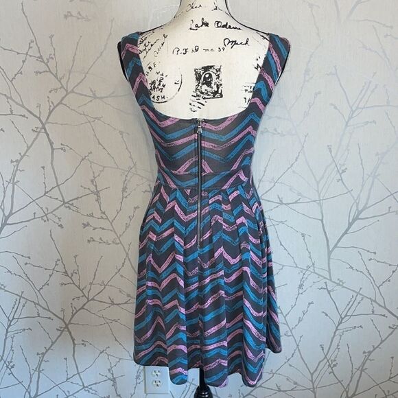 MARC‎ by Marc Jacobs blue & pink dress, Size XS - Picture 8 of 14